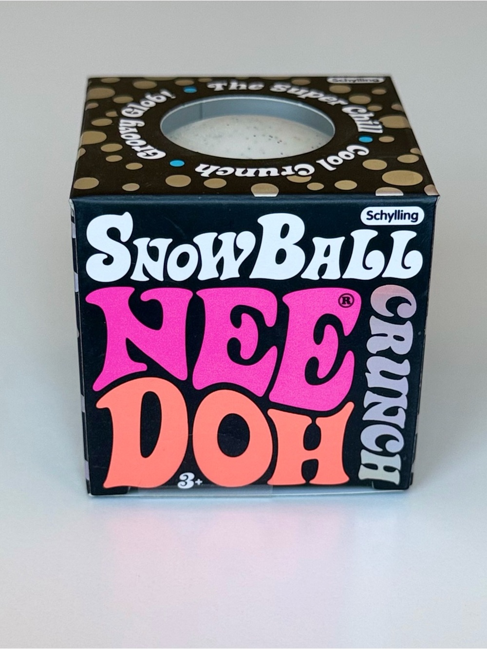 Schylling NeeDoh Snowball Crunch Squishy Sensory Toy New in Box Rare HTF